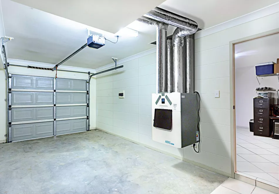 Mechanické větrání s rekuperátorem - schéma ventilačního systému