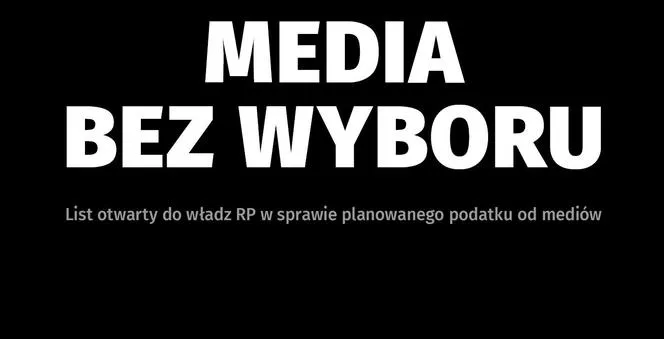 МЕДИИ БЕЗ ИЗБОР. Отворено писмо до властите на Република Полша и лидери на политически групи