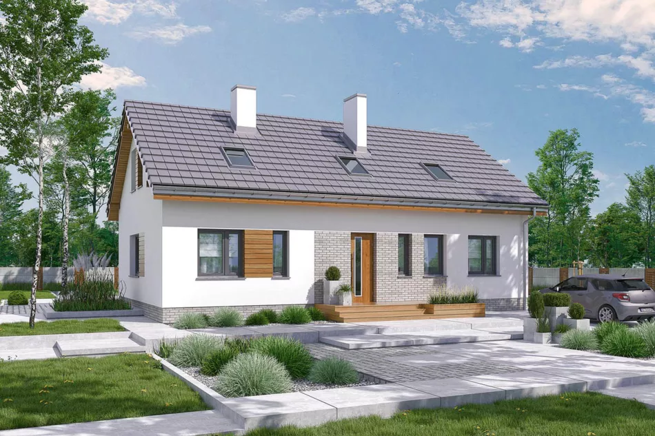 Projekty domov s pohodlnými spálňami a rozsiahlou nočnou zónou