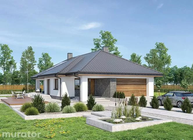 Moderný jednoposchodový dom - projekty, tipy, fotky